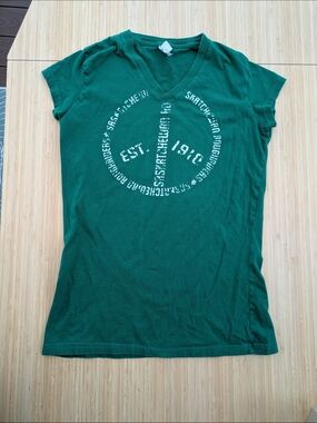 Saskatchewan Roughriders Green V-Neck Graphic Tee
